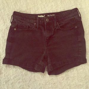 Black Denim Shorts